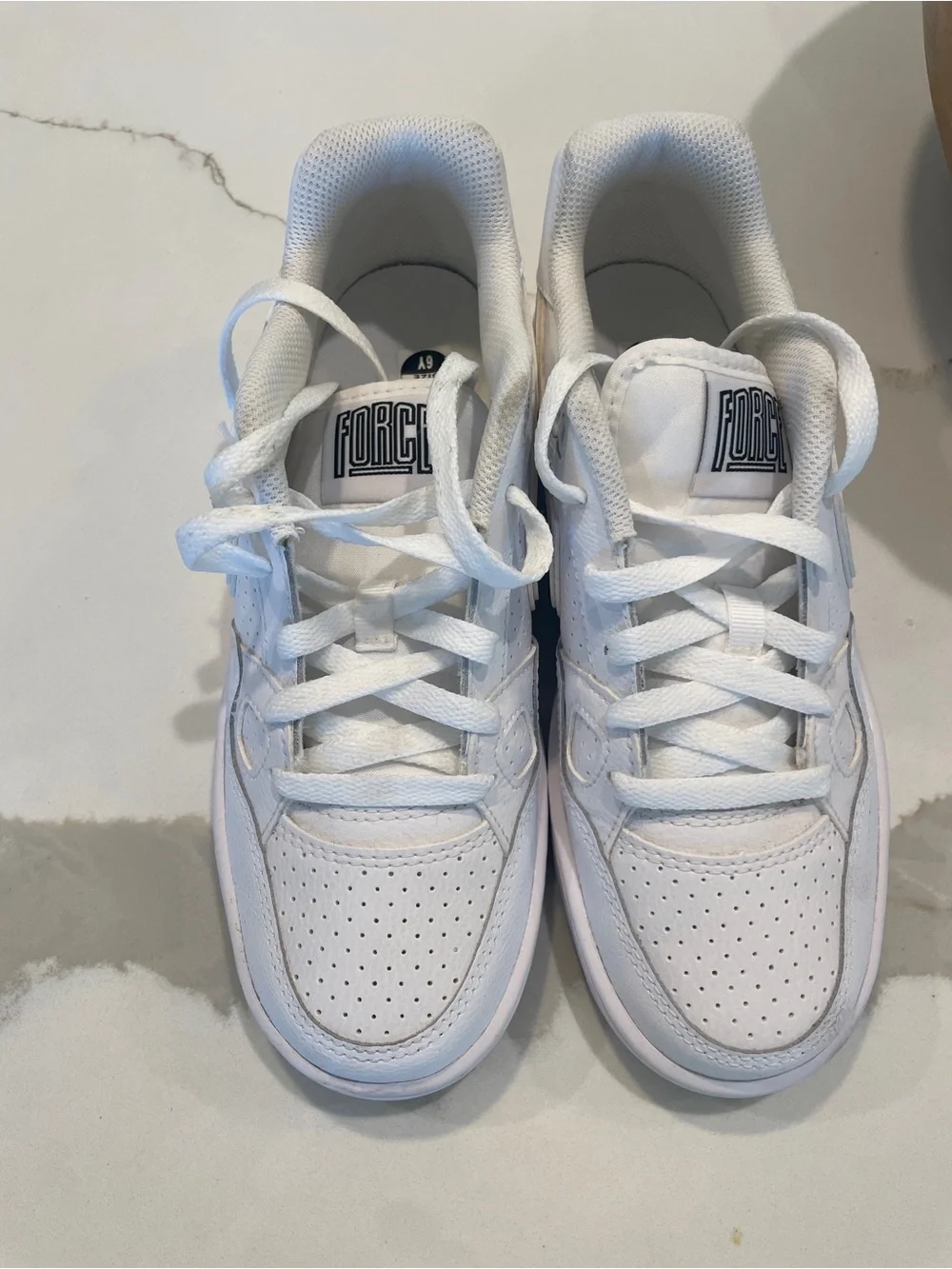 Nike Kids White Low-Top Athletic Sneakers